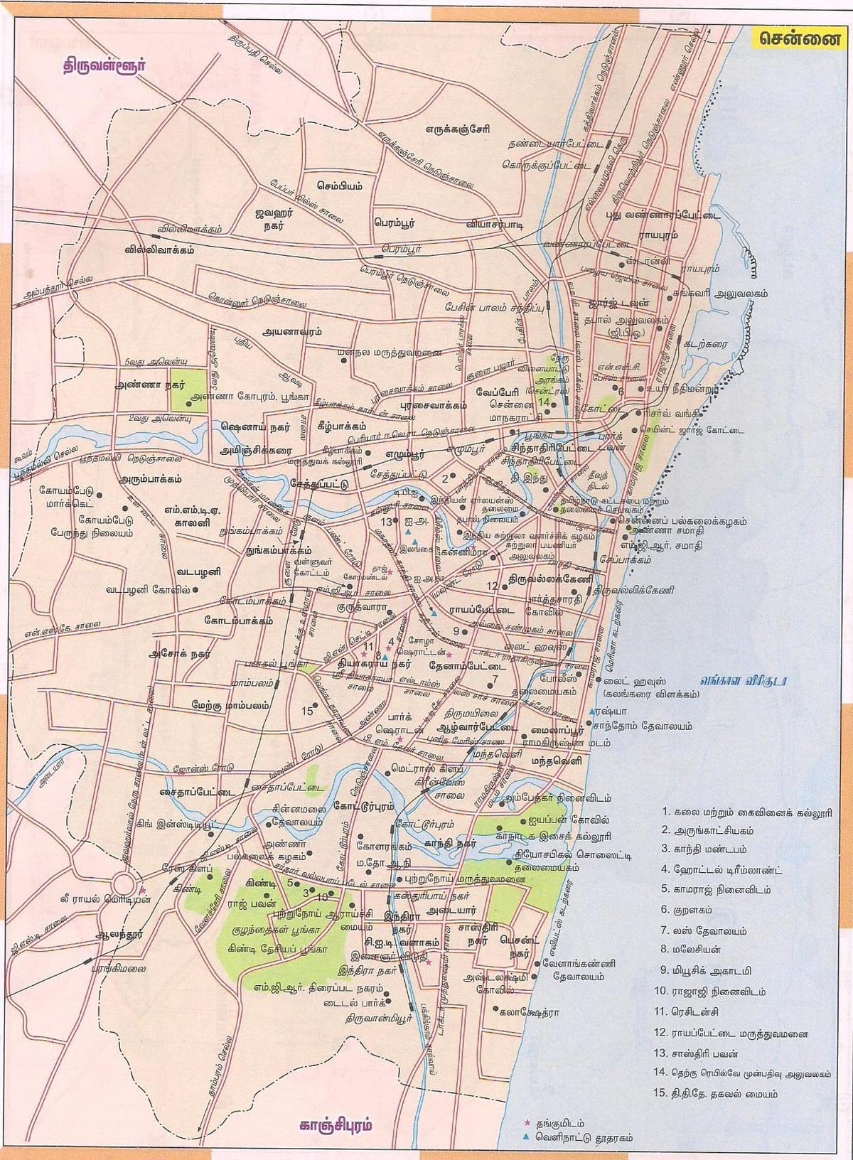 peta laluan Chennai