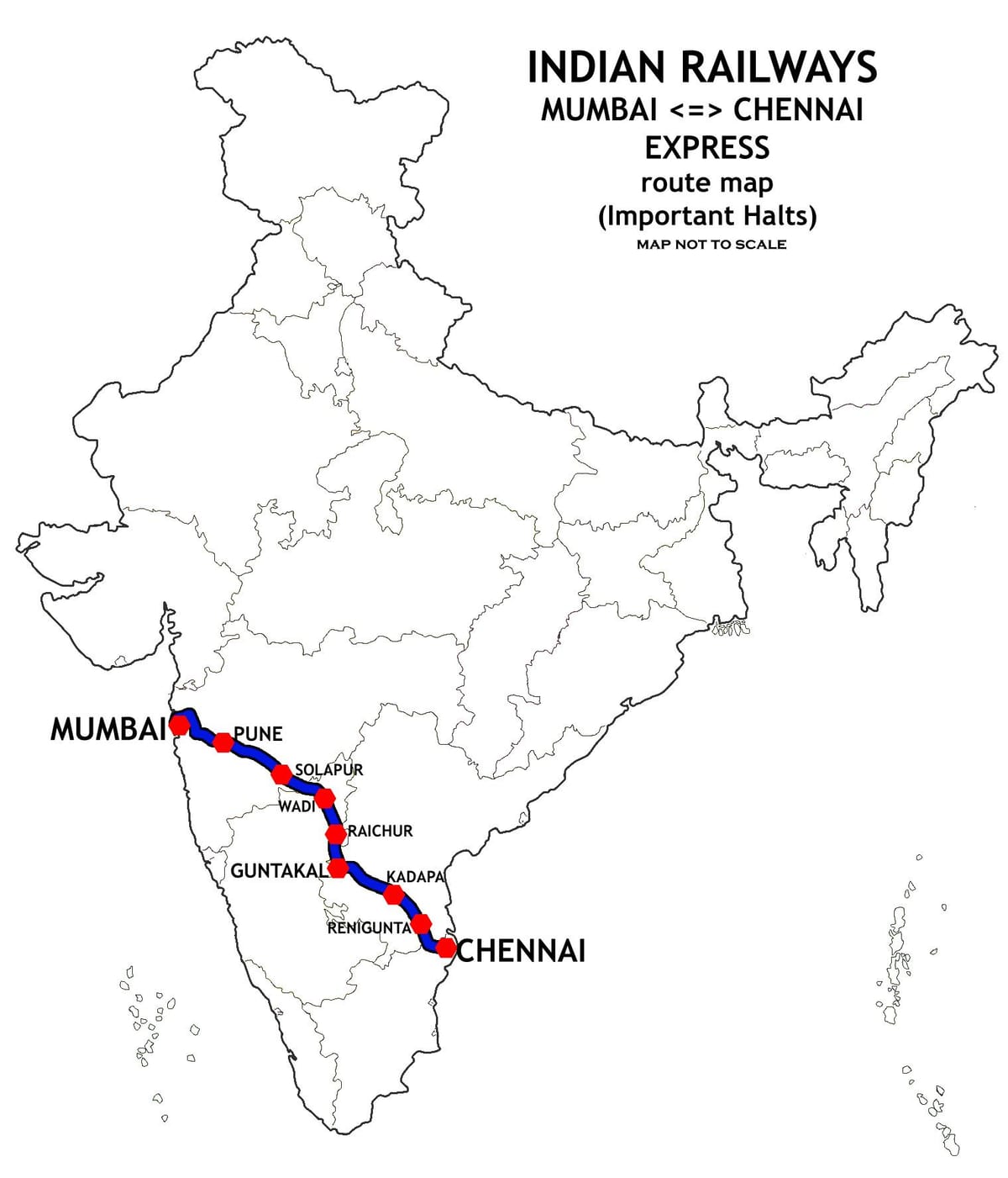 Mumbai ke Chennai peta